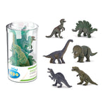 Mini PLUS Dinosaures Lot 1 (Tube, 6 pcs) Papo en PVC, Collection MINI PAPO, jouet éducatif idéal pour enfants