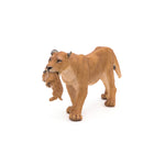 Figurine Lionne avec lionceau Papo en PVC, thème félins, Collection Animaux sauvages, jouet éducatif idéal pour enfants et collectionneurs