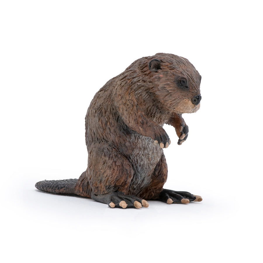 Figurine Castor Papo en PVC, thème forêt, Collection Animaux sauvages, jouet éducatif idéal pour enfants et collectionneurs