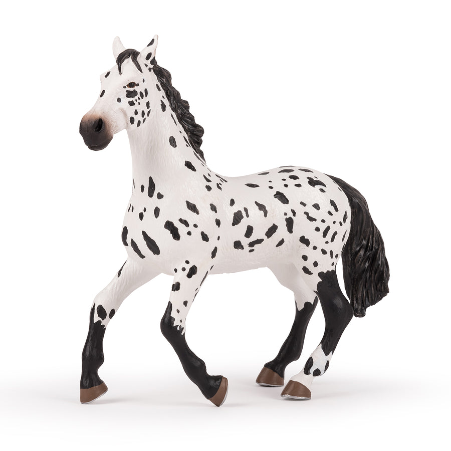 Grand cheval appaloosa Papo en PVC, Collection figurines géantes, jouet éducatif idéal pour enfants