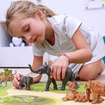 Figurine Jeune éléphant d'Afrique Papo en PVC, thème savane, Collection Animaux sauvages, jouet éducatif idéal pour enfants et collectionneurs