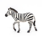 Figurine Zèbre mâle Papo en PVC, thème savane, Collection Animaux sauvages, jouet éducatif idéal pour enfants et collectionneurs