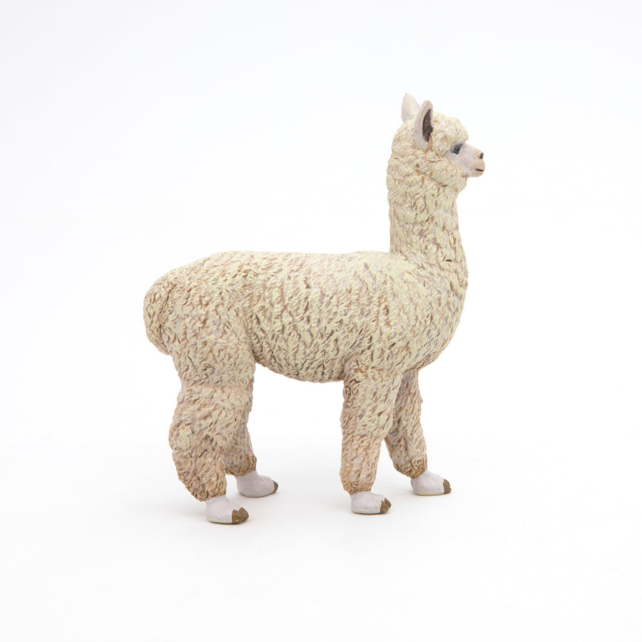Alpaga Papo en PVC, Collection Animaux sauvages, jouet éducatif idéal pour enfants et collectionneurs