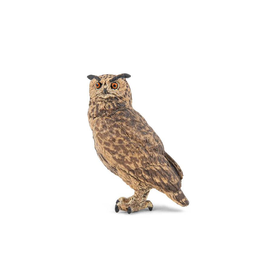 Figurine Hibou grand duc Papo en PVC, thème oiseaux / forêt, Collection Animaux sauvages, jouet éducatif idéal pour enfants et collectionneurs