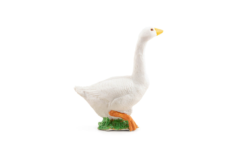 Figurine Oie blanche Papo en PVC, thème basse-cour, Collection Vie à la ferme, jouet éducatif idéal pour enfants et collectionneurs