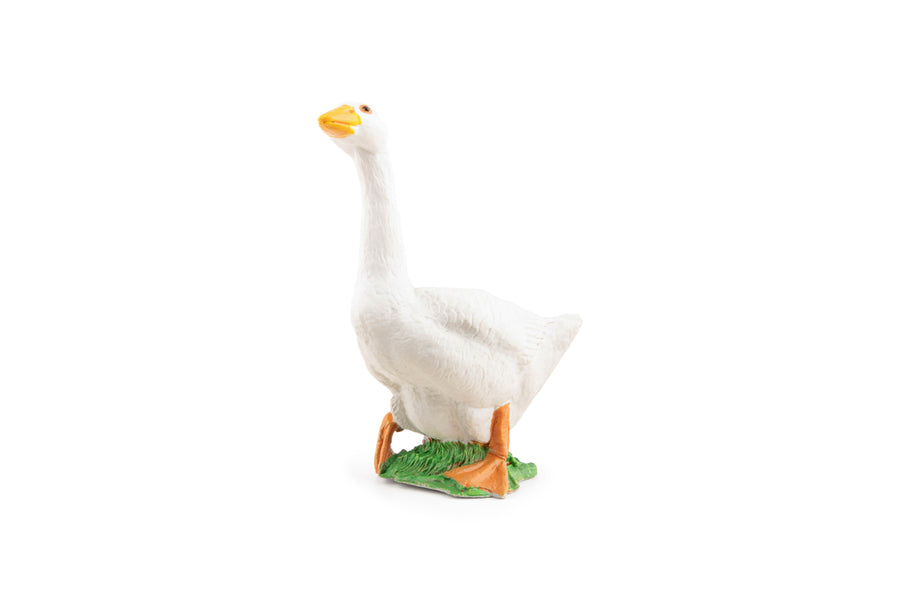 Figurine Oie blanche Papo en PVC, thème basse-cour, Collection Vie à la ferme, jouet éducatif idéal pour enfants et collectionneurs