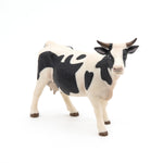 Figurine Vache noire et blanche Papo en PVC, Collection Vie à la ferme, jouet éducatif idéal pour enfants et collectionneurs