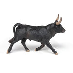 Figurine Taureau Camarguais Papo en PVC, Collection Vie à la ferme, jouet éducatif idéal pour enfants et collectionneurs