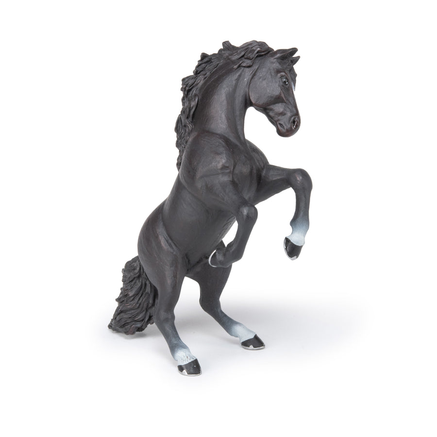 Cheval cabré noir Papo en PVC, Collection chevaux, jouet éducatif idéal pour enfants et collectionneurs