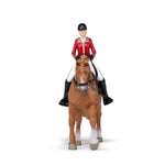 Figurine Cheval de promenade et sa cavalière Papo en PVC, Collection chevaux, jouet éducatif idéal pour enfants et collectionneurs