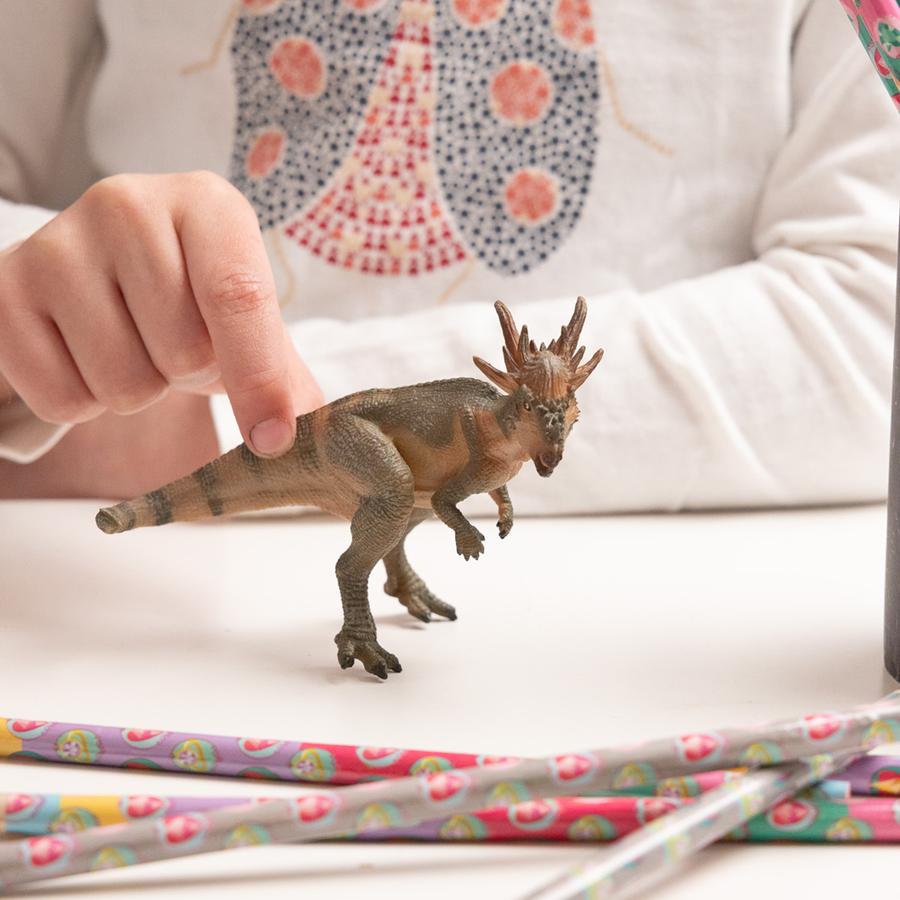 Stygimoloch Papo en PVC, Collection Dinosaures, jouet éducatif idéal pour enfants et collectionneurs